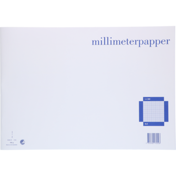 Milllimeterpapir A3L Blå
