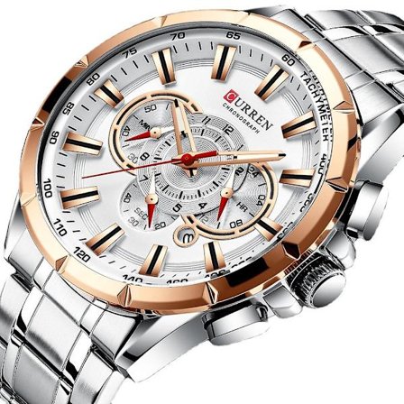 Herre-ur Seks-stift Kvartsur Forretningskalender Stålrem Ur