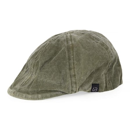 Urberg Cotton Flat Cap Unisex caps Green S/M