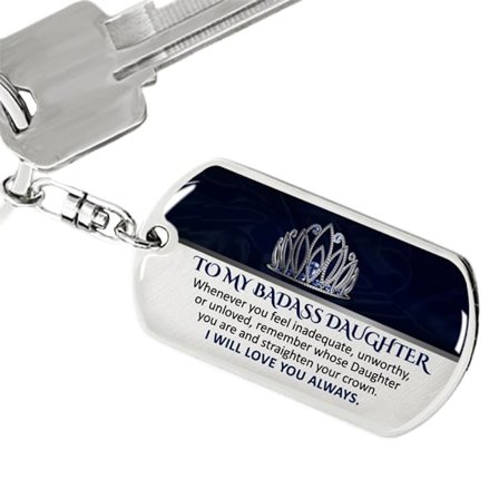 Till min Badass minnessak Keychain Sondotter Gify Jewellery - high quality