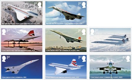 England - Concorde - Postfrisk sæt 8v