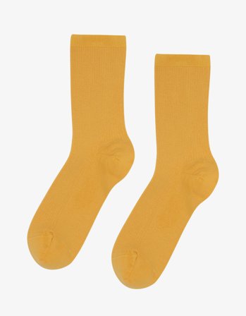 Women Classic Organic Sock - Burned Yellow - One Size