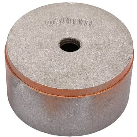 Aluminium non-stick smältlimhuvud, smältlimhuvudtillbehör, heminterface-dockning (50 mm/1,97 tum)