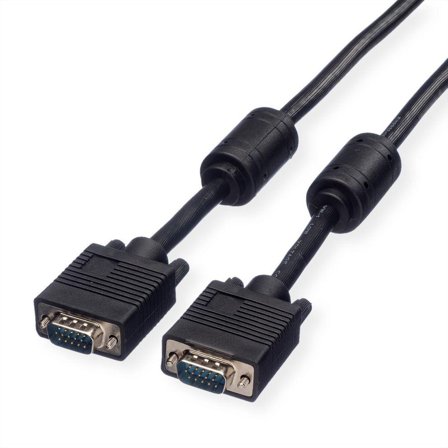 ROLINE HQ VGA Cable + Ferrite + DDC,