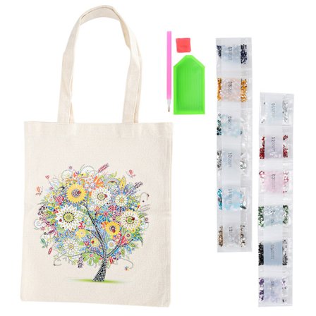 Strass Diamant Målning Shoppingväska DIY Kit