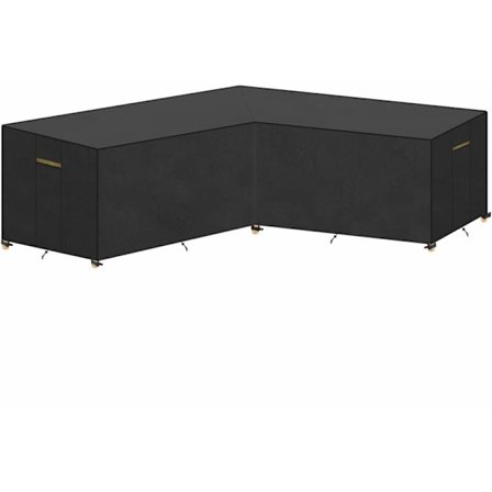 Vanntett Sofatrekk Utendørs Møbeltrekk Hagemøbeltrekk Møbelbeskyttelsestrekk L-Formet Hjørnesofatrekk Passer 215x215x87/80cm