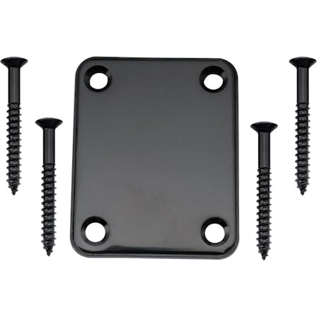 Metallikitara kaula levy Fender Stratocaster Telecaster sähkökitara tai basso, musta