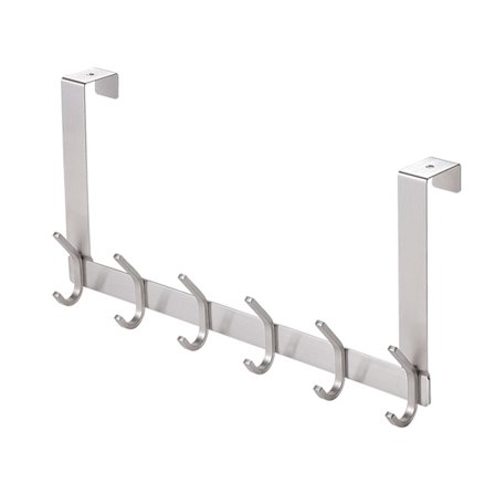 Dörrkrok, hallklädhängare, badrumshanddukshängare, rostfritt dörrkrok för att hänga ryggsäck, jacka, badrockar, handväska