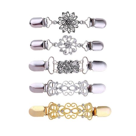 5 st Retro Klänning Tröja Clips Koftor Hijab Magneter Tröja Klänning Dam Kläder Clips Klänning Clips Rygg Cinch-Perfet
