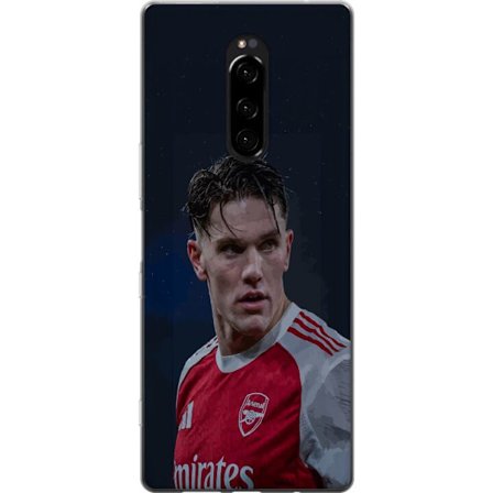 Yhteensopiva Puhelinkuori Sony Xperia 1 Pastellivärikkäät sateenkaaret, joissa on valkoiset tähdet ja pehmeä väriero taivaallisessa unelmahimmes