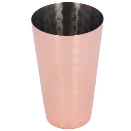 Cocktailblandingsglass i rustfritt stål, konisk, kobberbelagt, rustfritt, retro hjemmebarblandingsglass