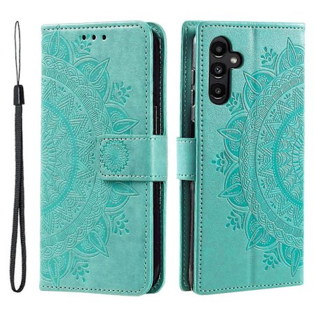 Til Samsung Galaxy A26 5G Etui Præget Totem PU Læderpung Stand Telefon Cover
