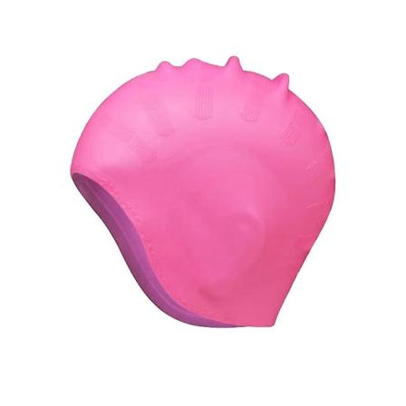 Cap i silikon för vuxna unisex vattentät cap cap Pink (earmuffs hat) none