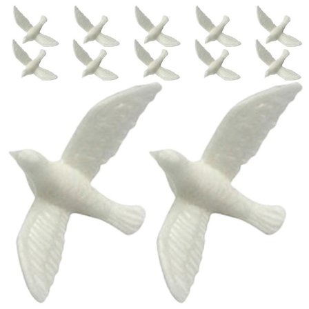 15 stk. Miniature Due Figur Miniature Dukkehuss Due Legetøj Børn Dukkehuss Fugle Ornamenter