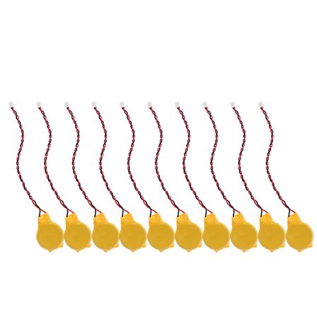 10PCS/LOT CR2032 2032 batteri med tråd 2-stifts bärbar dator moderkort BIOS CMOS-batteri med tråd Demontera batteri 230MAH