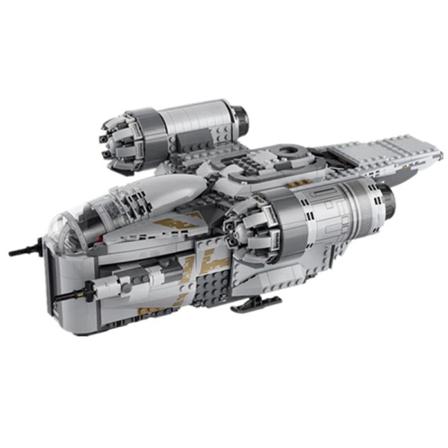 Stars Fighter Space Wars Razor Crest Baby Yoda malli rakennus palikoita tiilet lapset lelut