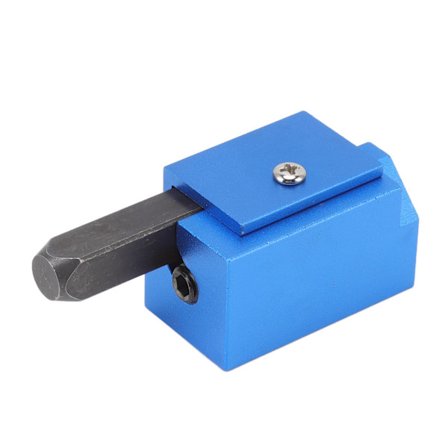 Træbearbejdning retvinklet hjørnemejsel Firkantet indsænket hængsel Dørgreb Udskæring hjørne Træmejselværktøj Blå