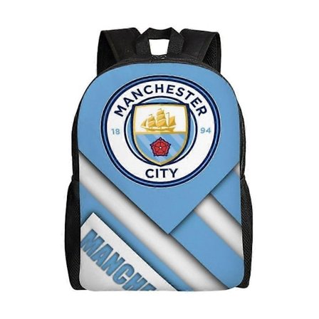 JG1562 Manchester City Skolesekk Tegneserie Ryggsekk Mote Gutteveske Student Skolesekk Reise Ryggsekk