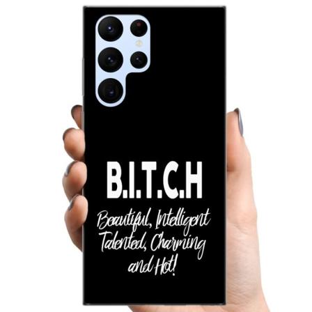 Samsung Galaxy S22 Ultra 5G TPU Matkapuhelimen kuori Teksti
