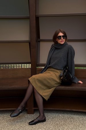 NA-KD Knitted Scarf Detail Sweater - Oversize trøjer - Grå - XS (EU 32)