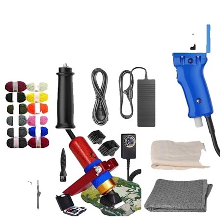 Tufting Gun, 2 i 1 Sæt, Elektrisk Tæppevævning, EU -stik 220V sæt