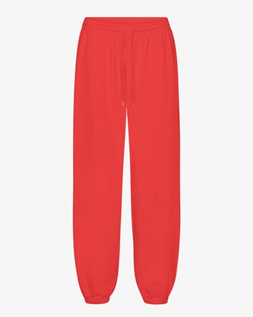 Organic Relaxed Sweatpants - Red Tangerine