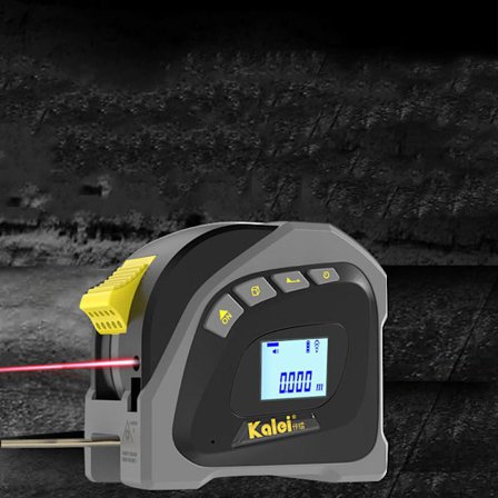 Laser-etäisyysmittari taustavalaistulla LCD-näytöllä, mittanauha, 40 m