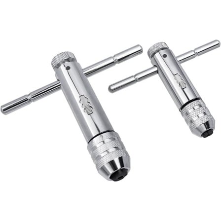 Tappe-nøkkel T-håndtak Skyvehåndtak Justerbar Tappe-avretter, Tappeholder Tappe Reversibel Ratsjenøkkel Håndtapping M3-M8 / M5-M12