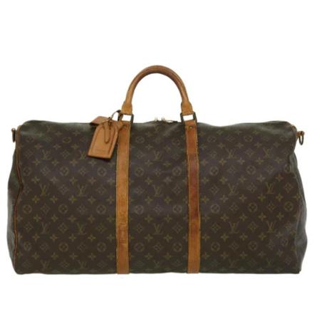 Louis Vuitton Vintage, Pre-owned Keepall Bandouliere Monogram Bag Bruin, unisex, Maat:ONE Size,leer