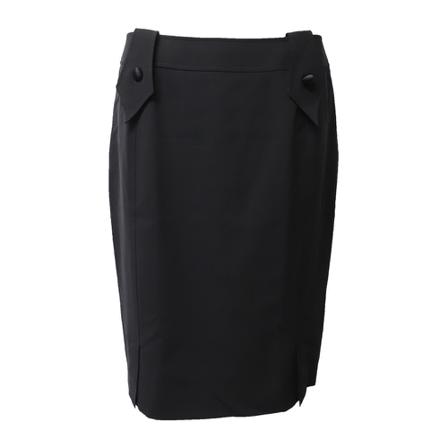 Yves Saint Laurent Vintage Pre-Owned Knee-Length Pencil Kjol svart, Dam, Dam, Storlek: 40 EU