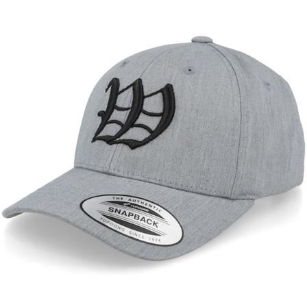 Kiddo Cap - Grijs adjustable Cap - Kids W Letter 3d Heather Grey Adjustable @ Hatstore