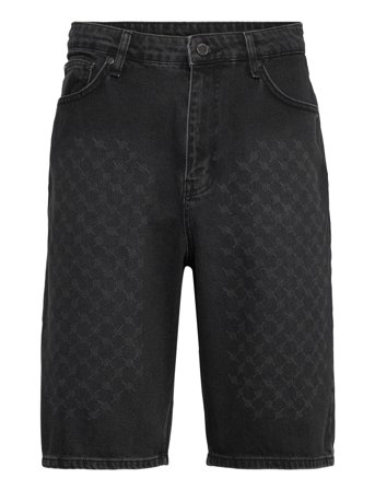 Daily Paper Laser Monogram Denim Shorts - Black - L