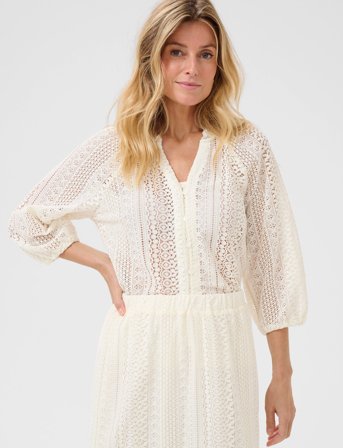 Cream Crrubby Lace Shirt - Cream - 38