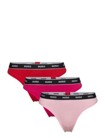 Triplet Thong Stripe Stringit Alusvaatteet Vaaleanpunainen HUGO