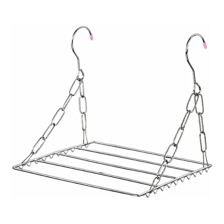 Balkong Vikbart Skoställ Klädtorkning Stål Tvätt Underkläder (Silver