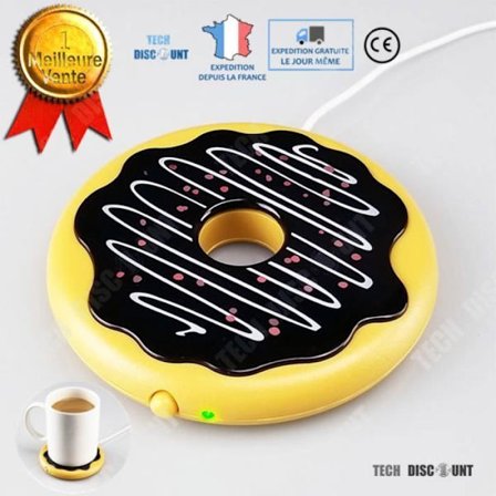 Muggvärmare - TD - Donut - USB-elektrisk - Vintage design - Värmeplatta