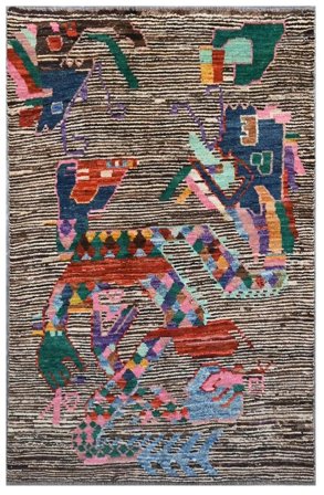 Moroccan Berber - Afghanistan Handgeknoopt 114X171 Vloerkleed Afghanistan