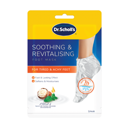 Dr. Scholl ́s Soothing & Revitalising Foot Mask, 1 par