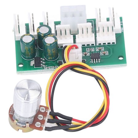 Kjølevifte Hub PWM 8-veis Splitter Hastighetskontrollmodul 4-pinners 12V Adapter