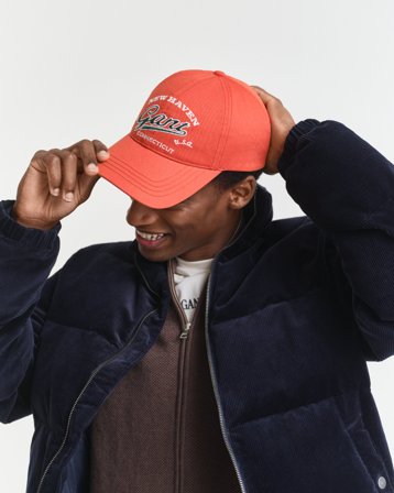 GANT Herren Graphic Cap aus Baumwolltwill (ONE SIZE) Orange