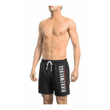 Bikkembergs, Swimming trunks with logo Zwart, Heren, Maat:S