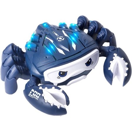 1 kpl ryömiviä leluja, ryömiva rapu lelu, mekaaninen lelu rapu valolla ja musiikilla, interaktiiviset kävelevät aistilelut