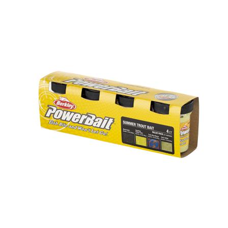 Berkley Powerbait Trout Bait Dough Seasons 4-Pack Summer