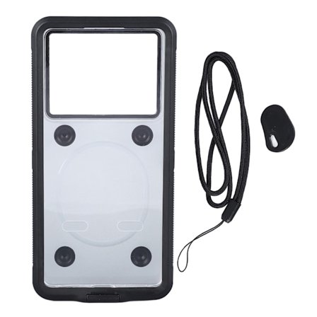 Vanntett telefondeksel med snor Mobiltelefondeksel for IPhone 14 13 12 11 Pro Max for IPhone Xs Xr 8Plus Svart