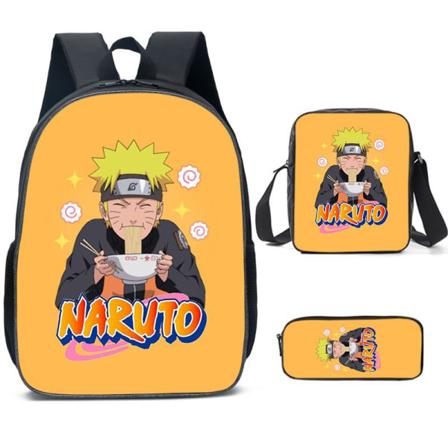 (H)Anime Naruto Ryggsekk Cosplay Skoleveske Tegneserie Trykt Veske