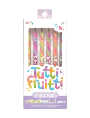 Ooly Scented Gel Pen 6 Pcs - Tutti Fruitti - Multi/patterned - ONE SIZE
