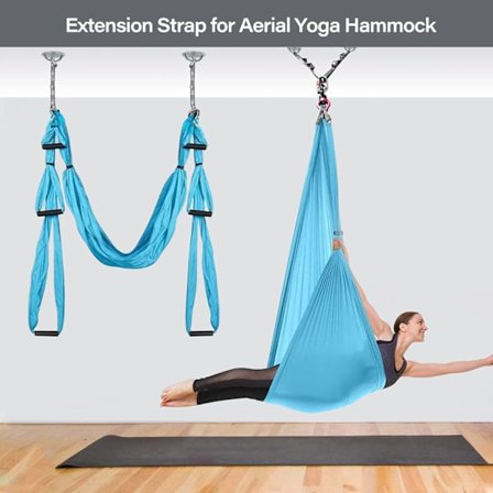 Daisy Chains, 200cm Yoga Hammock Förlängningsrem, Justerbar Mul