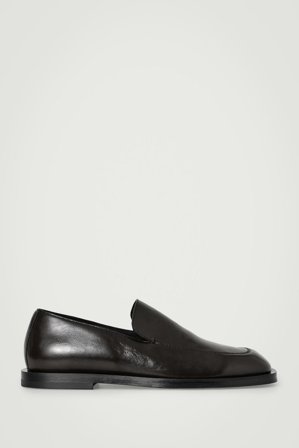 COS Men's Classic Leather Loafers in Brown