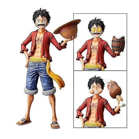 An Anime Doll Luffy Eats Naked Eye Straw Hat Doll Toy Model