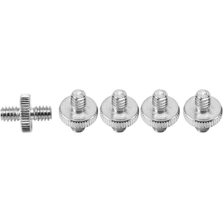 5 st 1/4 tumsskruv till 1/4 tumsskruv gängad skruvadapter i metall, stativskruvadapter för systemkamera, lamphållare